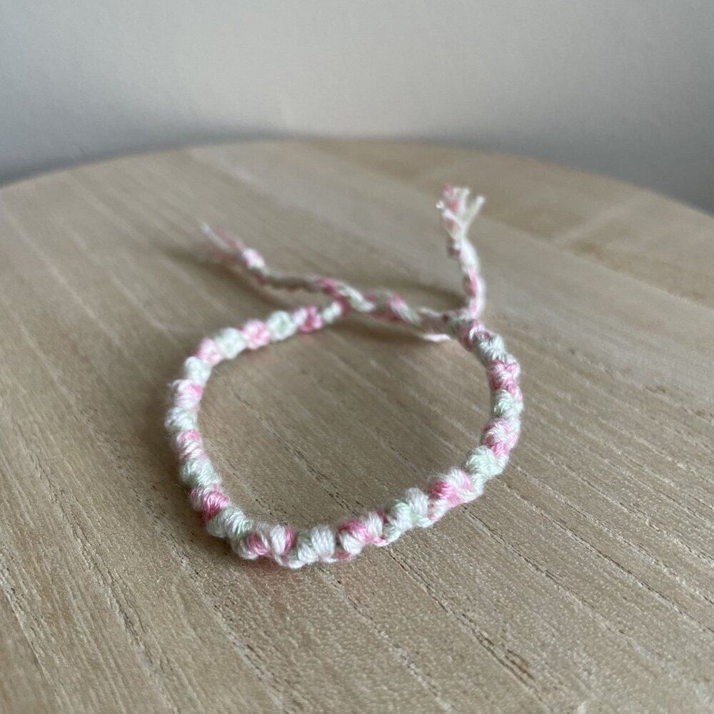 Ailish Bracelet, anklet, trendy, comfortable, tie, embroidery thread, woven, gif